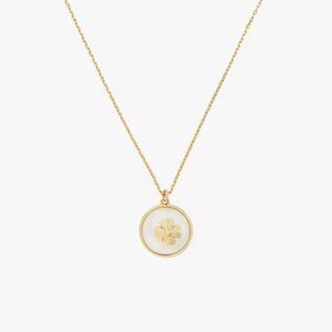 Kate‎ Spade New York Cream Gold Clover Pearls on Pearl Necklace NWT